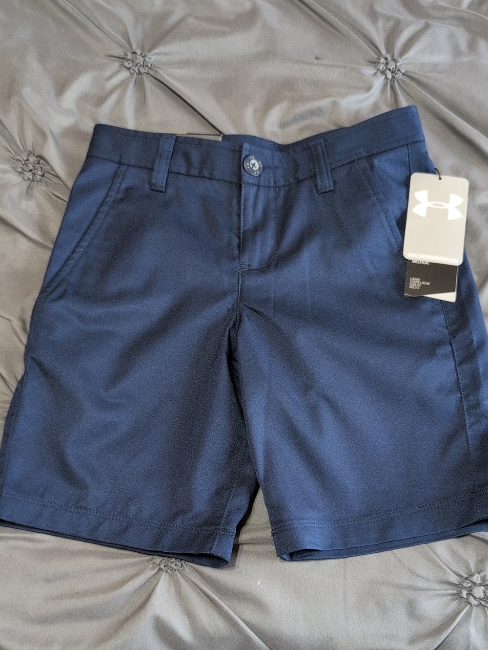 Under Armour Boys Shorts Navy Blue Size 8